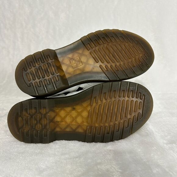 Dr Martens Youth Size 1 Chelsea Boots Ankle White Leather Zip Combat 2976J Docs - Picture 8 of 9